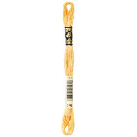 DMC Floss - 676 - Light Old Gold