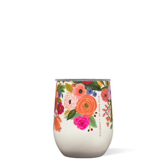 Rifle Paper Co Stemless 12oz -Garden Party Cream
