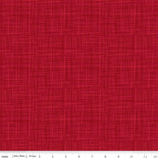Grasscloth Cottons - Cranberry