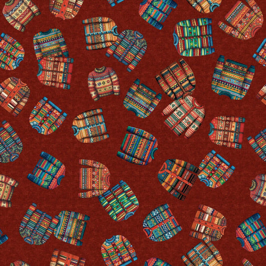 Christmas Party Animals - Brick Sweater Toss
