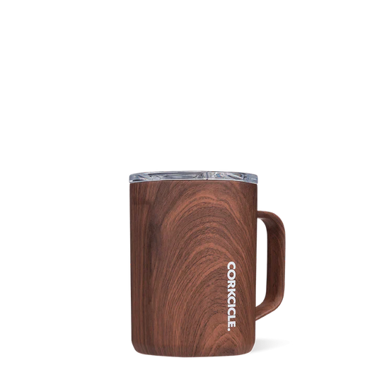 Corkcicle Mug 16oz - Walnut Wood