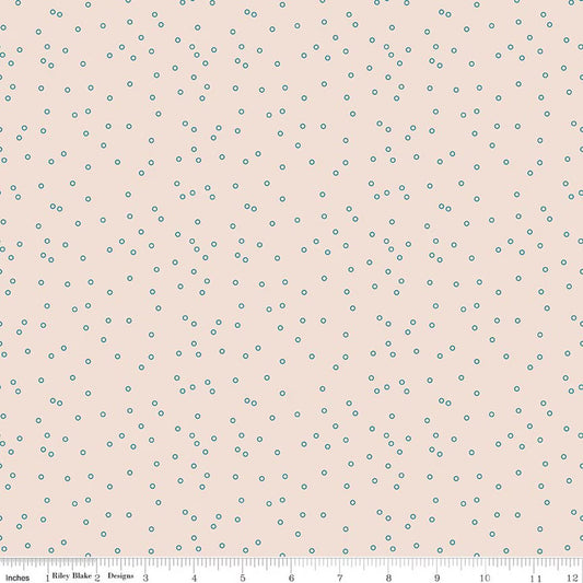 Farmer's Daughter - Circles Background Raindrop - Lori Holt - Riley Blake