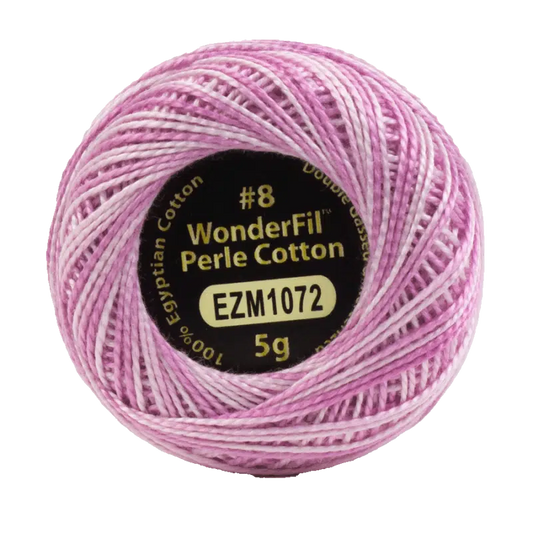 Dawn Pink  - Eleganza Variegagted - WonderFil Perle Cotton - 8wt