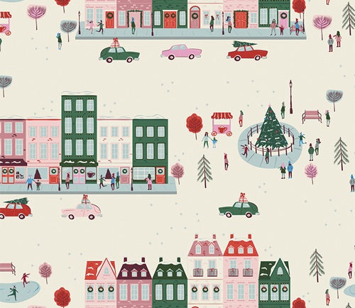 Joyful Boulevard Day - Christmas in the City - Art Gallery Fabrics
