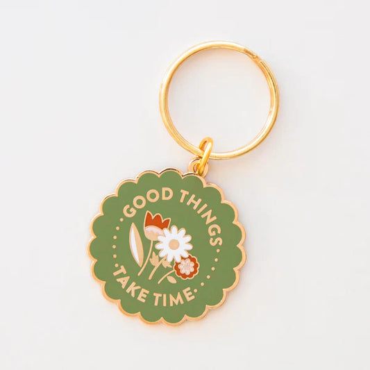 Good Things Take Time - Key Chain - Sarah Hearts