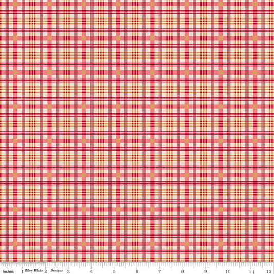 Plaid Tea Rose -Farmer's Daughter - Lori Holt - Riley Blake