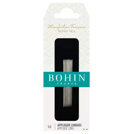 Bohin Applique Long Needles Size 10