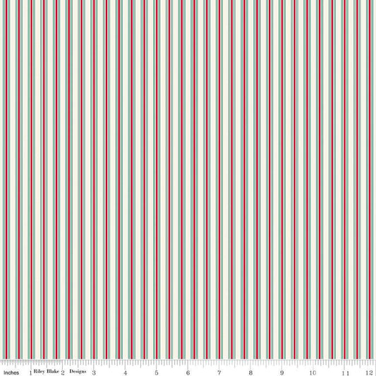 Merry Little Christmas - Stripes - Cream