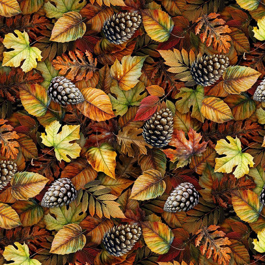 Autum Packed Fall Leaves - Timeless Treasures