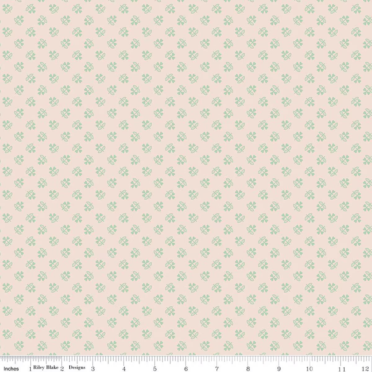 Farmer's Daughter - Clover Background Sage - Lori Holt - Riley Blake