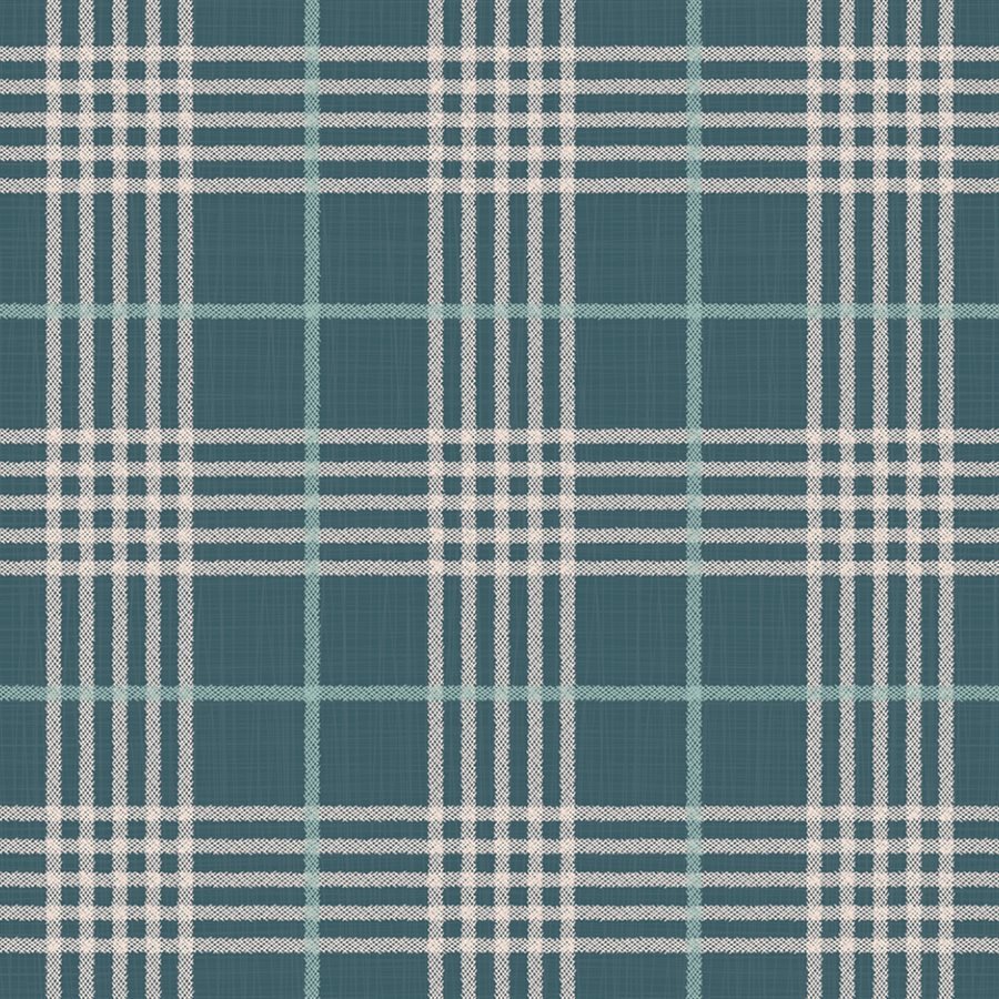 Dark Teal Plaid - From Far and Wide - Moda
