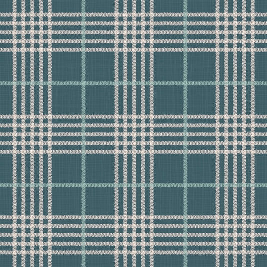 Dark Teal Plaid - From Far and Wide - Moda