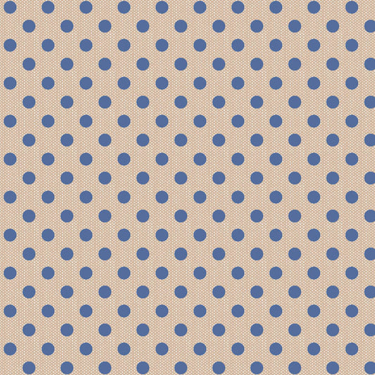 TIlda Creating Memories - Polka Dot Blue (Woven)