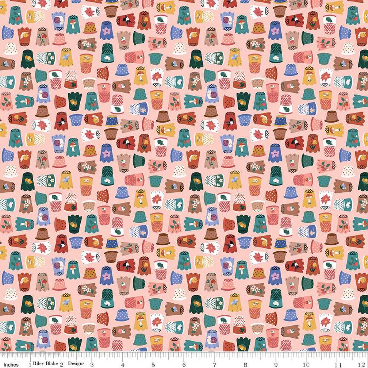 Thimble Collection Apricot Mist - Thimbelina & the Sewing Fairies - Riley Blake