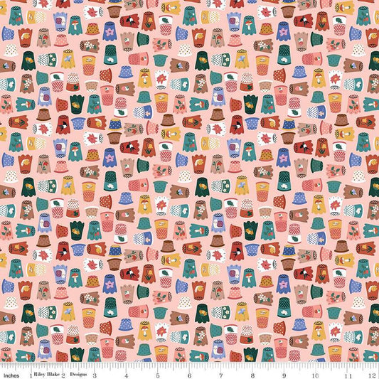 Thimble Collection Apricot Mist - Thimbelina & the Sewing Fairies - Riley Blake
