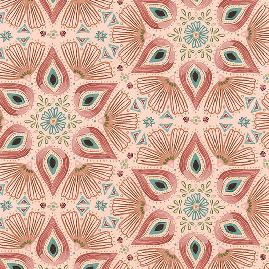 Floralscapes - Pink Medallions - Wilmington Fabrics