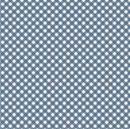 Poppi Cotton - Gingham Picnic - Blue