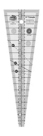 15 degree Triangle Ruler (small) - Creative Grids