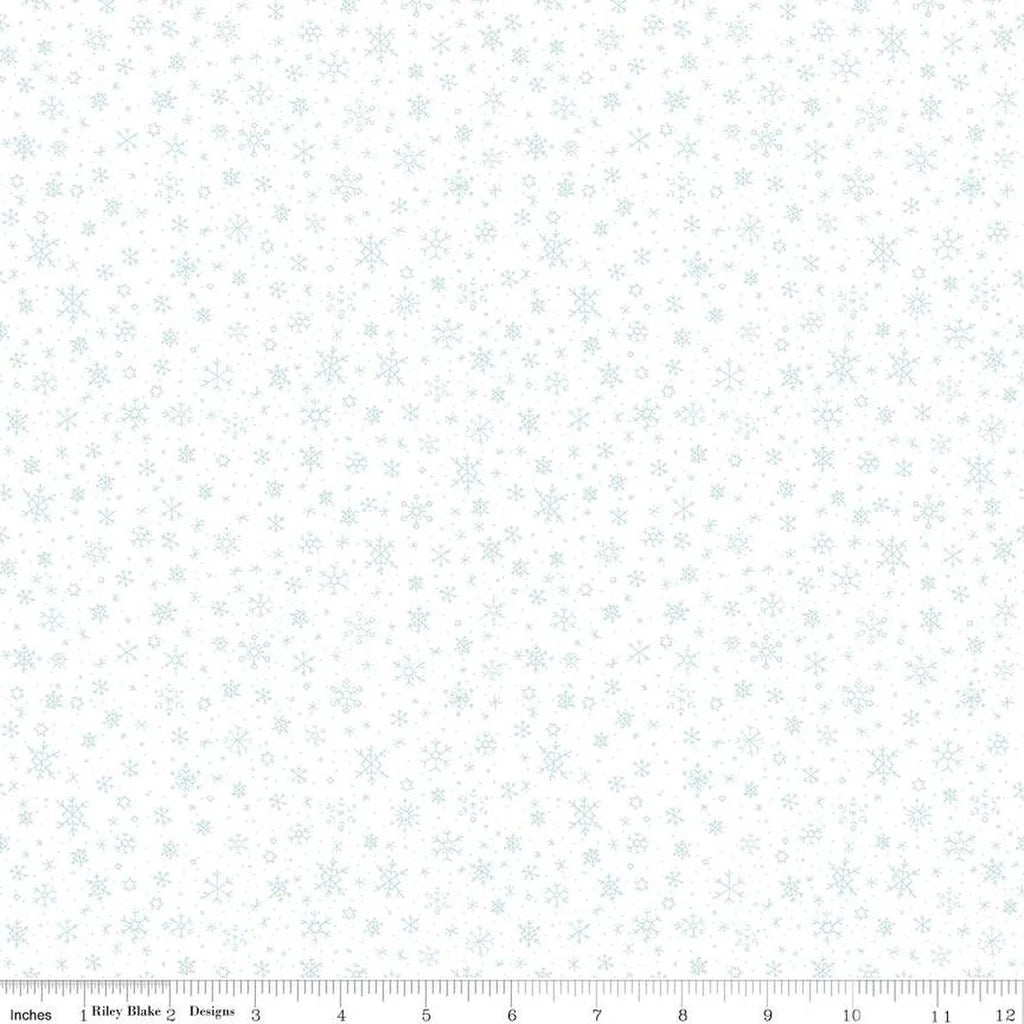 Snowflake - White - Ski Hill - Riley Blake Designs