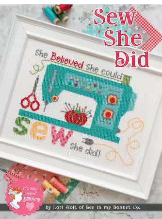 Sew She Did - Cross Stitch Pattern - Lori Holt Bee in my Bonnet