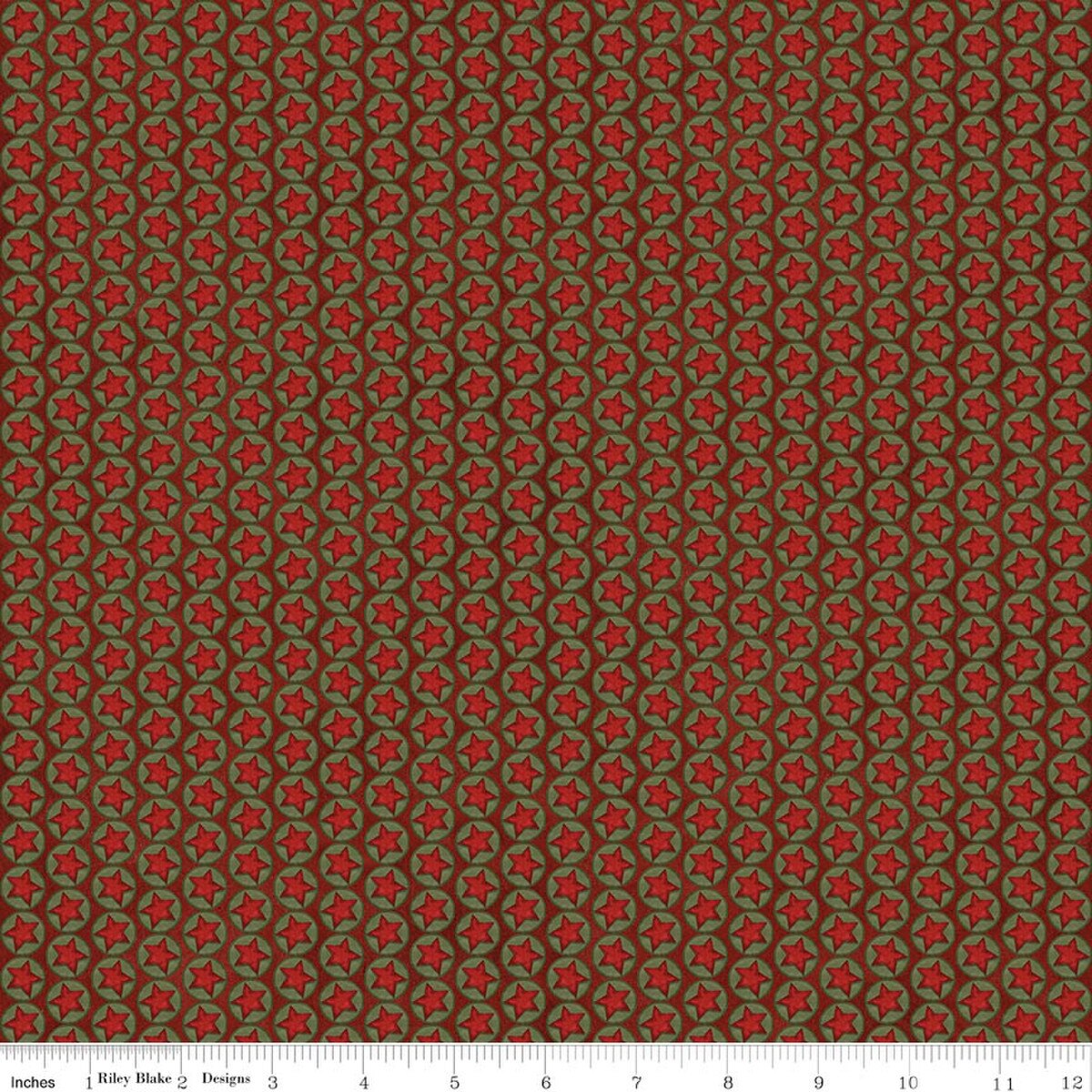 Stars Red - Northern Christmas - Riley Blake Designs