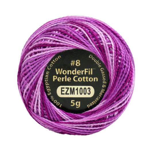 Fuchsia - Eleganza Variegagted - WonderFil Perle Cotton - 8wt