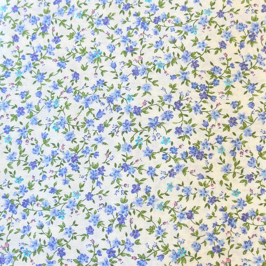 Floral Vine in Blue - Sevenberry