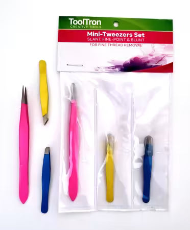 Mini Tweezers 3 pcs Set