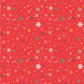 Snowflake Fun Red - Oh What Fun by Poppi Cotton
