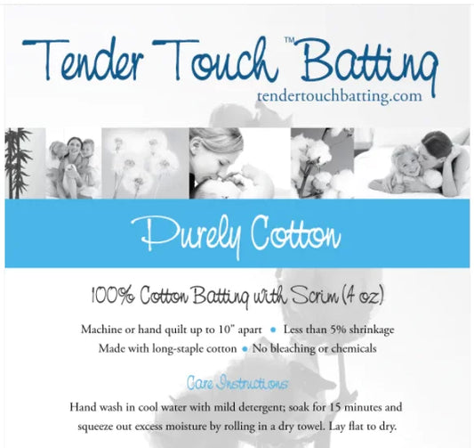 100% Cotton Batting - Full Size 81" by 96"
