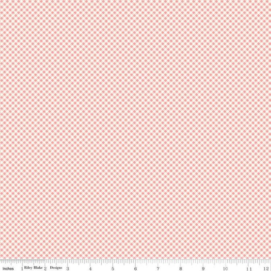 Kassidy Coral - Bee Gingham - Riley Blake Designs