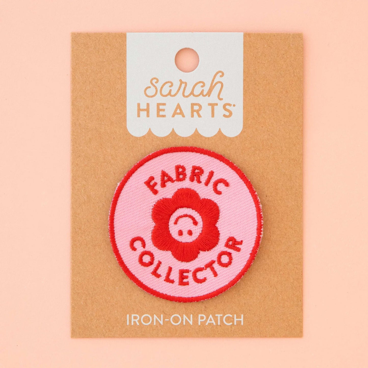 Fabric Collector -Iron On Patch - Sarah Hearts