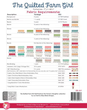 The Quilted Farm Girl Quilt Pattern - Lori Holt