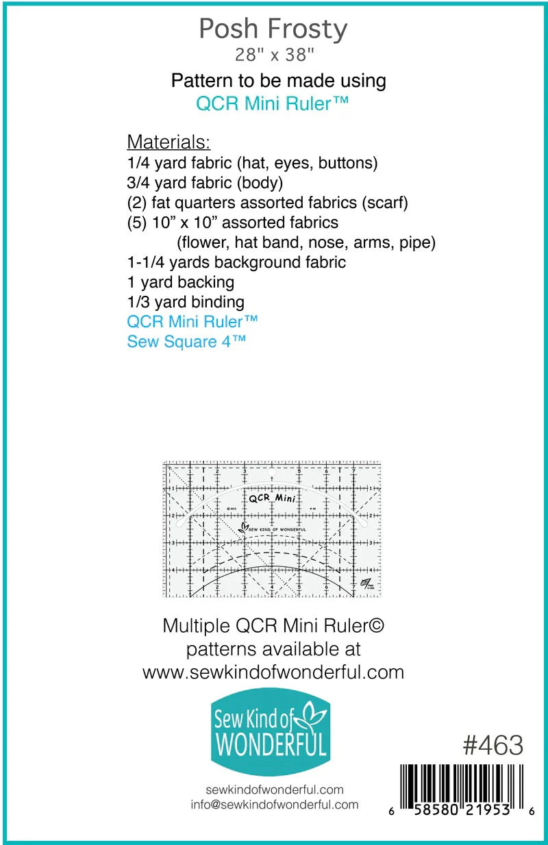 Posh Frosty - Sew Kind of Wonderful