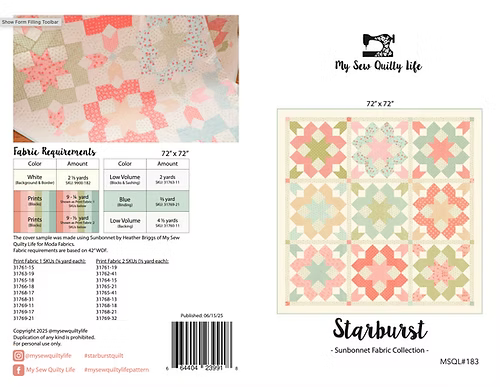 Starburst Quilt Pattern - My Sew Quilty Life