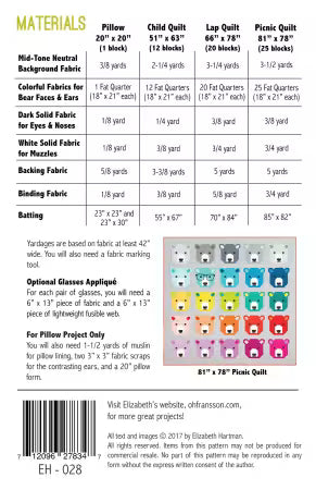 Bjorn Bear Quilt Pattern