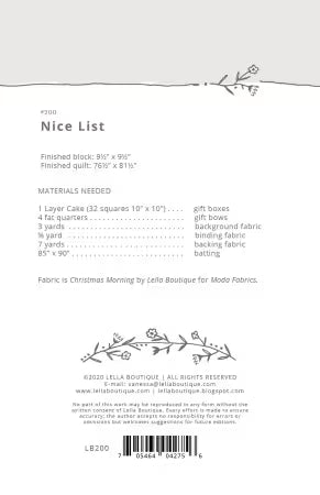 The Nice List