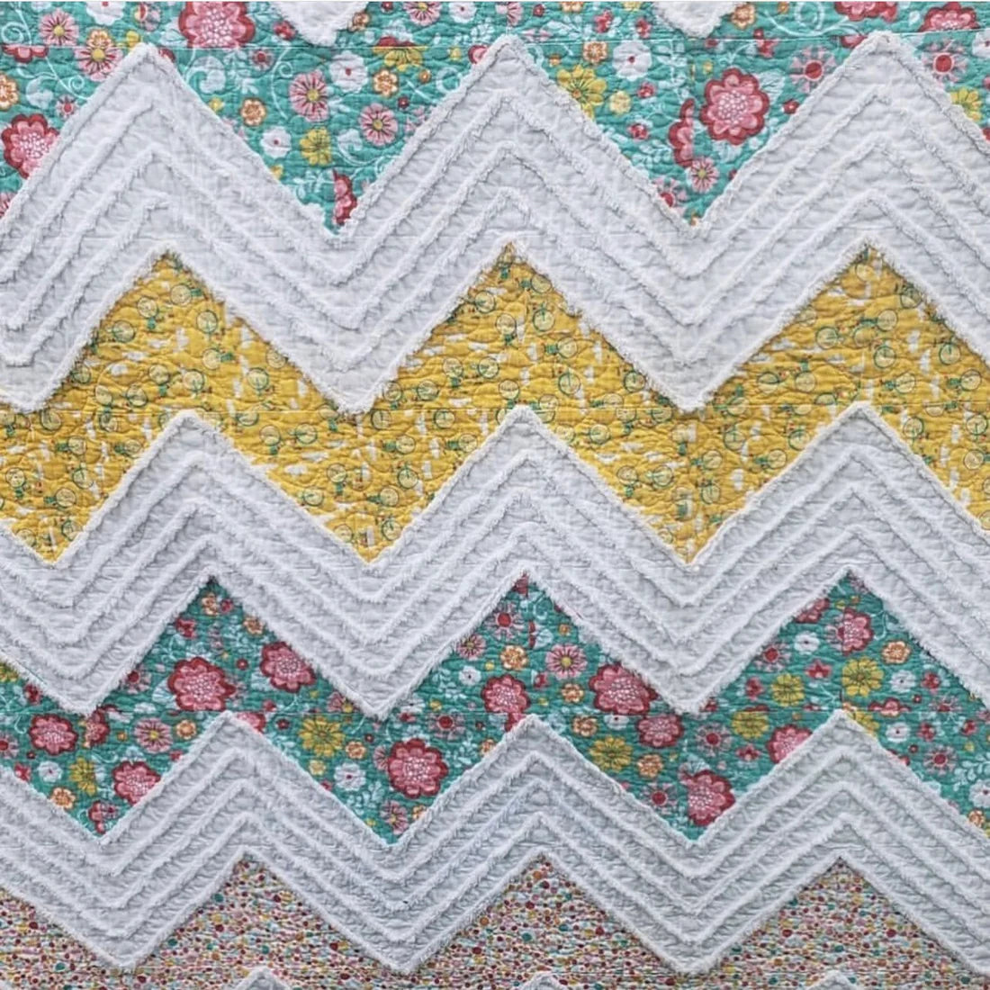 White - 5/8" Blooming Bias - Chenille It