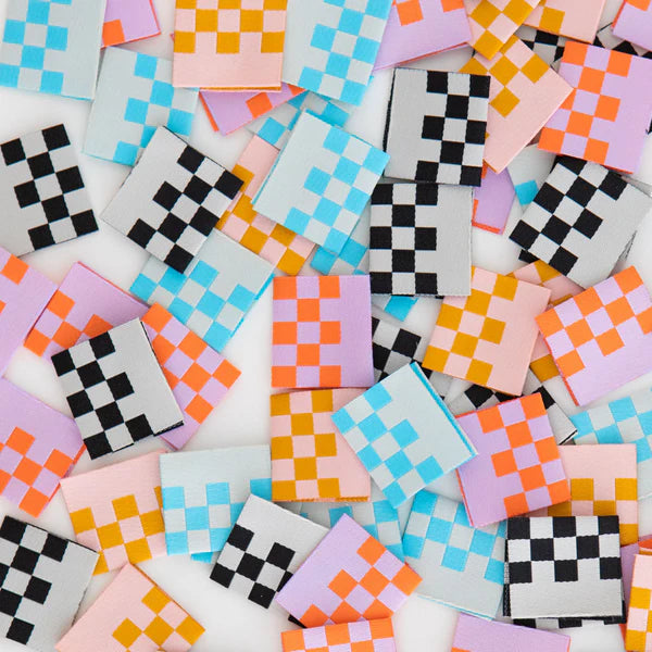 Checkerboard Multipack - Woven label - Sarah Hearts