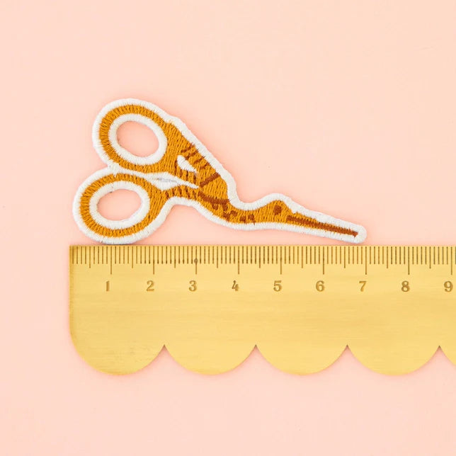 Stork Scissors - Iron On Patch - Sarah Hearts