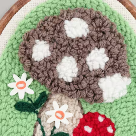 Mushroom Meadows - Punch Needle Kit
