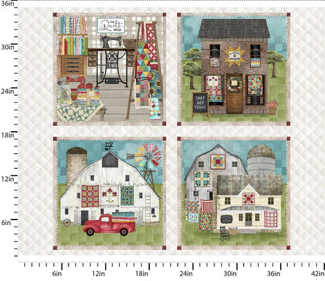 Shop Hop - 3 Wishes Fabric - Panel