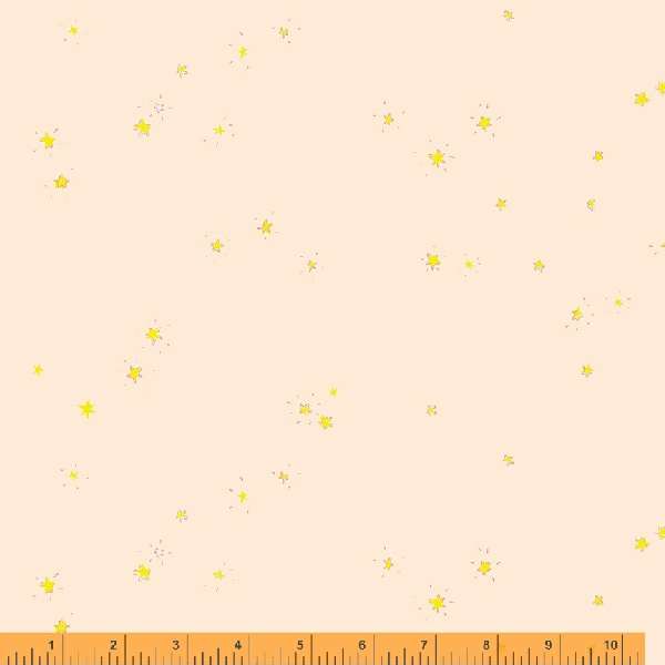 Windham Fabrics - Lucky Rabbit - Hand Drawn Stars Blush