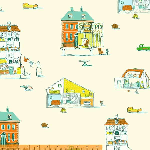 Windham Fabrics - Lucky Rabbit - Dollhouse Turquoise