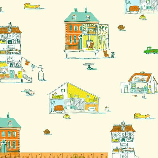 Windham Fabrics - Lucky Rabbit - Dollhouse Turquoise