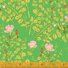 Remnant** Windham Fabrics - Nanny Bee Green