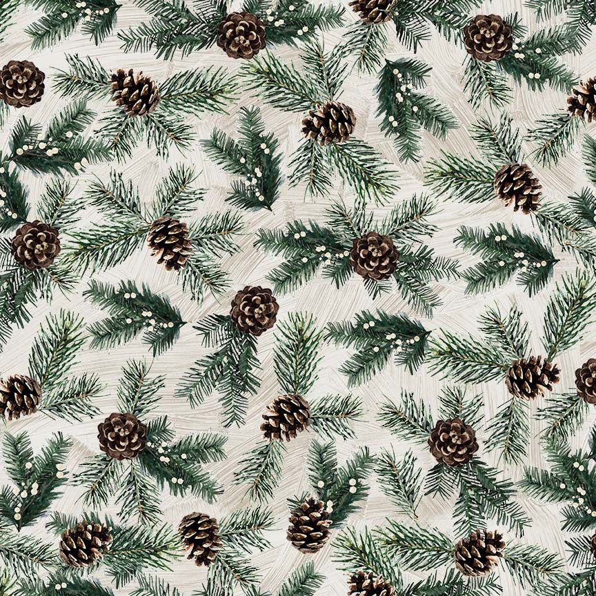 PREORDER|| Pine Needles and Acorns - Welcome Winter -  Timeless Treasures