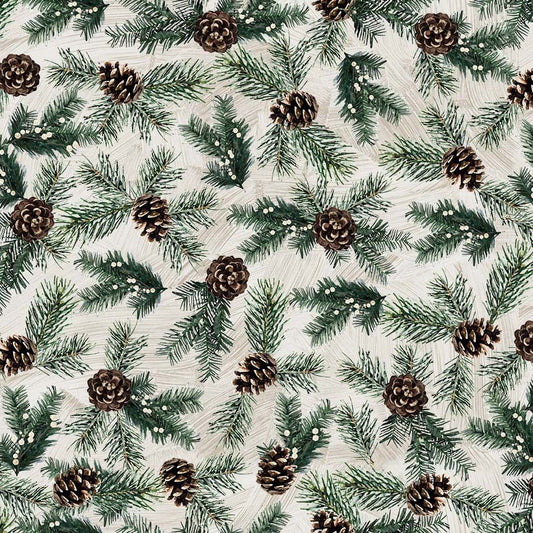 PREORDER|| Pine Needles and Acorns - Welcome Winter -  Timeless Treasures