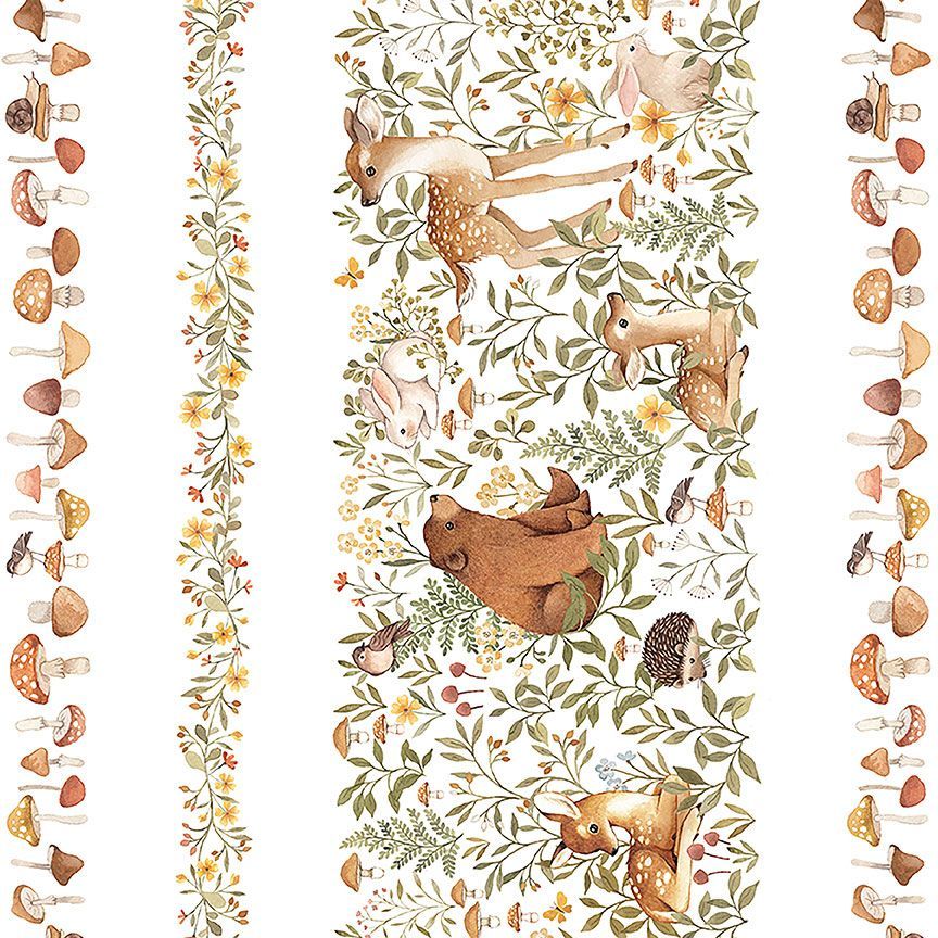 Dear Stella - Woodland Friends Stripe - Count on Me