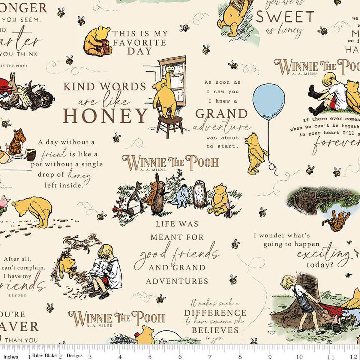 Main Cream - Winnie the Pooh  - Riley Blake